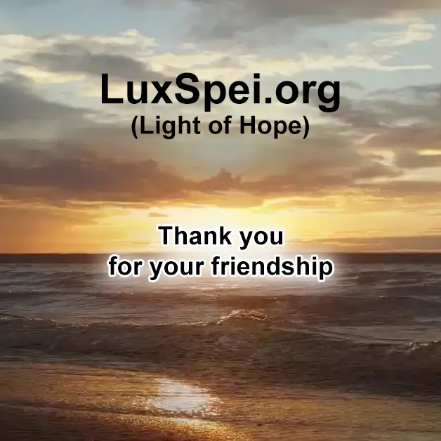 Thank you for your friendship